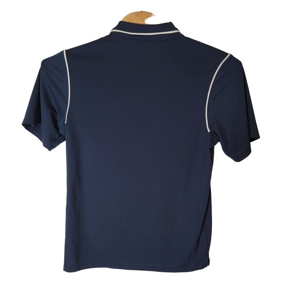 Nike Dri-Fit Golf Polo Shirt Size Medium Men's‎ Navy-Blue Short Sleeve - Picture 3 of 5
